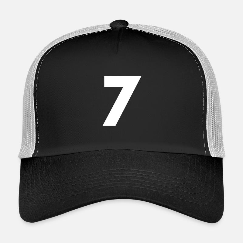 Numéro 7, numéro 7, 7, sept, numéro sept, sept, Casquette trucker 