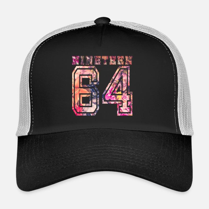 NINETEEN 1964 B - Trucker Cap - Schwarz/Steingrau