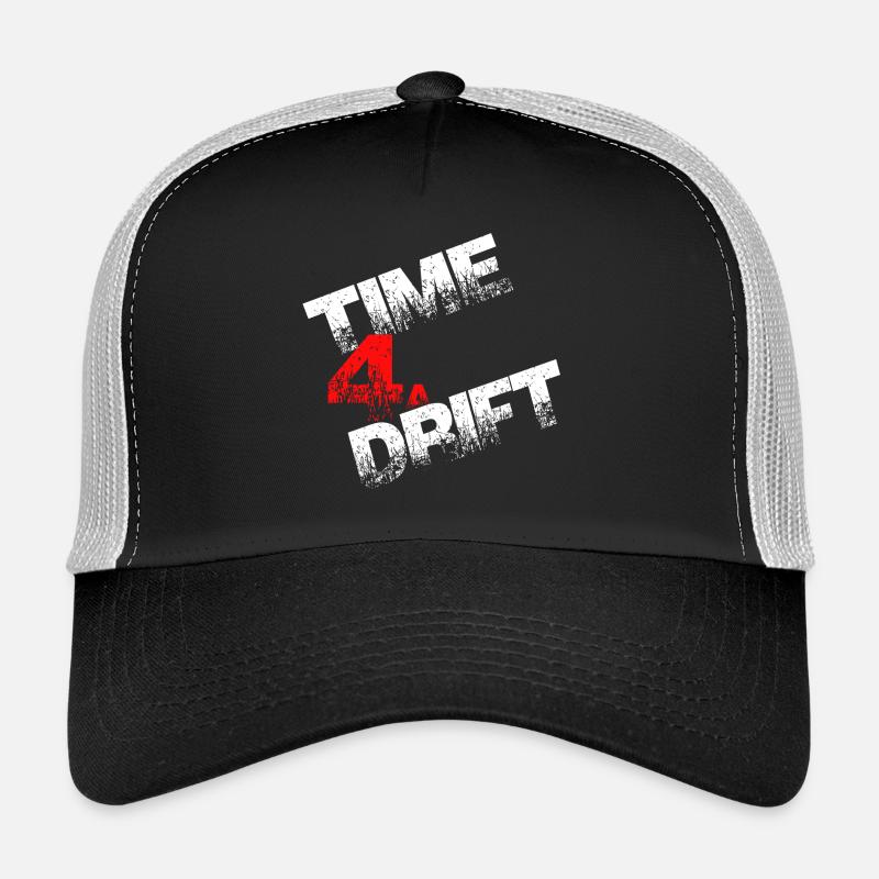 Time 4a Drift driften Geschenk - Trucker Cap - Schwarz/Steingrau