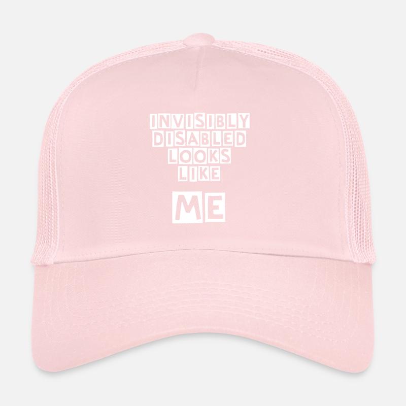 Invisibly Disabled White Trucker Cap