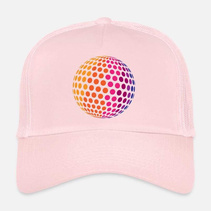 Sphère arc-en-Dotted Casquette trucker 
