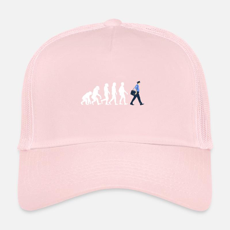 Postman evolution gift job occupation post letter Trucker Cap