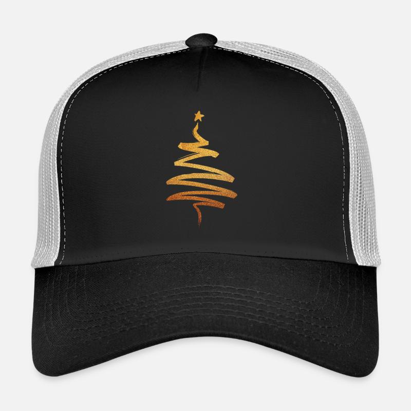 Christmas Tree - Gold Gift Gift Idea - Trucker Cap - black/stone grey