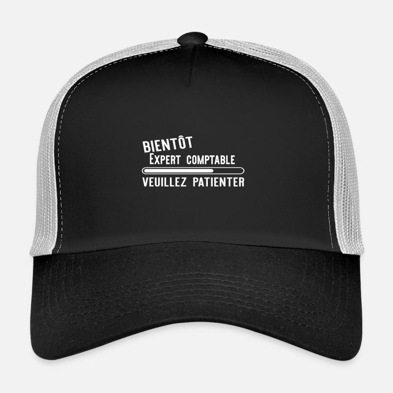 Bientôt Expert comptable cadeau noël - Casquette trucker  - noir/gris pierre