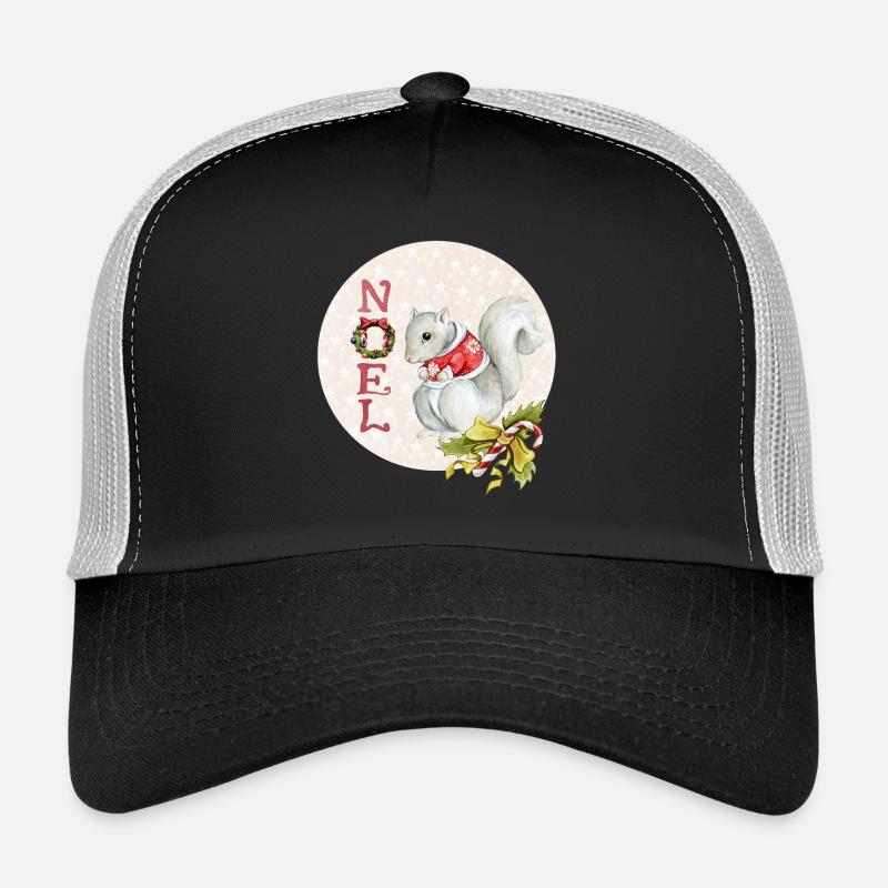 Merry christmas squirrel - Trucker Cap - black/stone grey