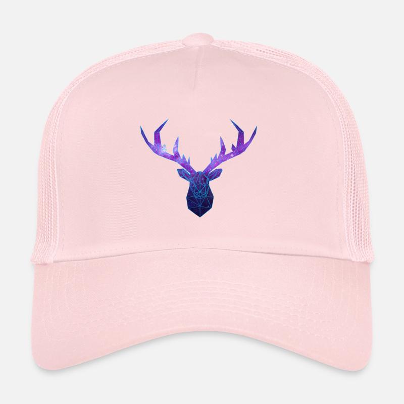 Cerf Low Poly Cosmos Casquette trucker 