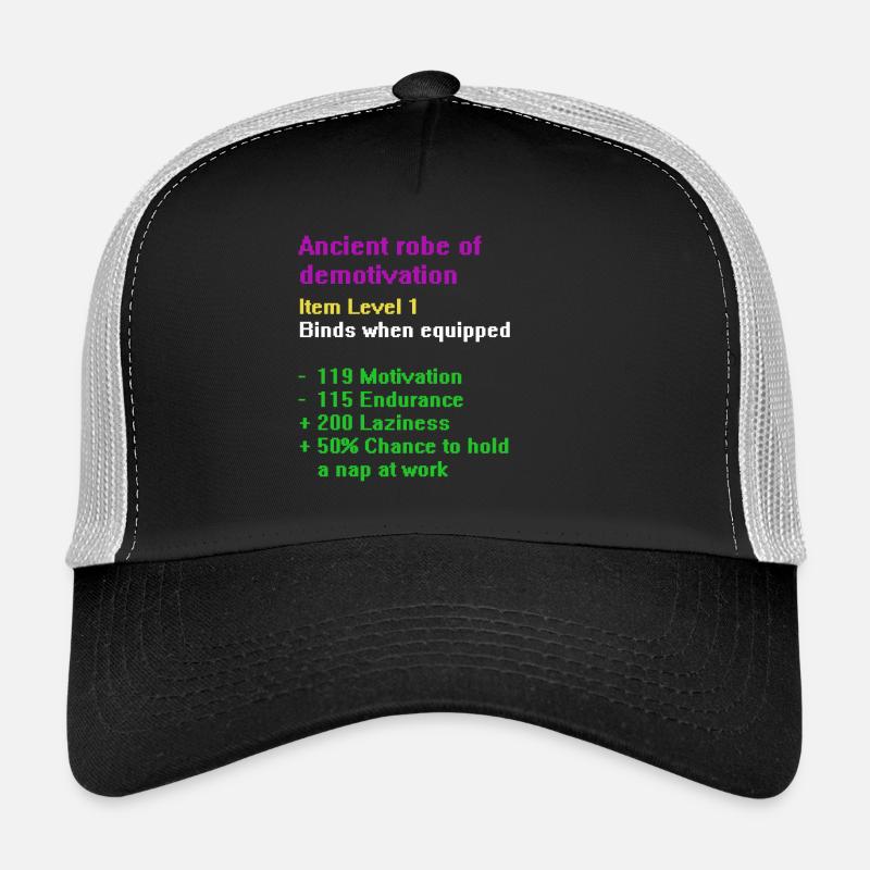 Robe der Demotivation - Trucker Cap - Schwarz/Steingrau