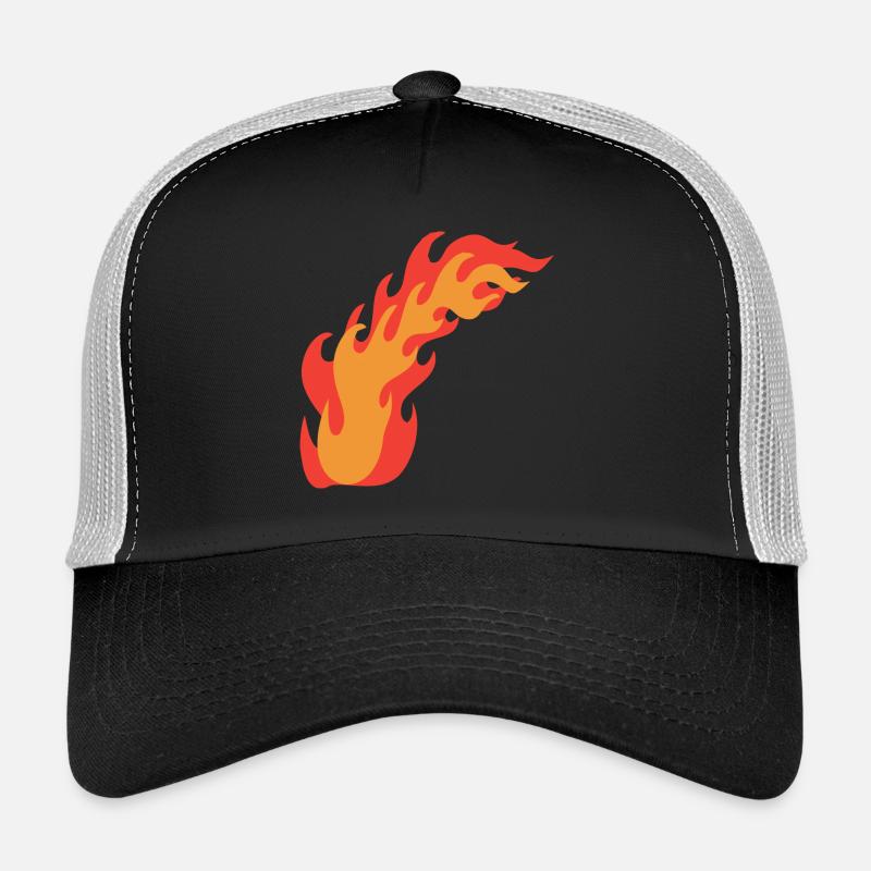 Flammes de feu Casquette trucker 