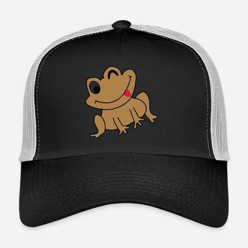 Frosch Idee Glücklich Cartoon Kinder Geschenk Trucker Cap