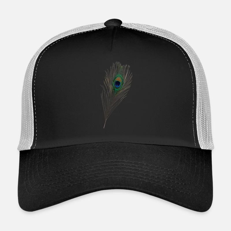 Plume de paon, paon, oiseaux Casquette trucker 