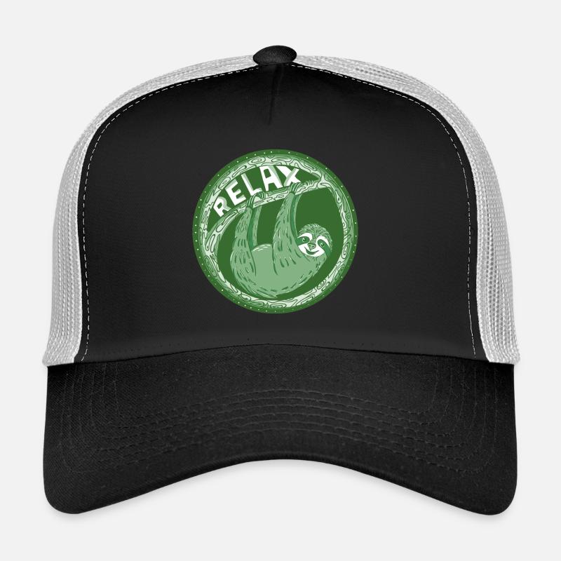 RELAX -- hellgrünes Faultier Trucker Cap