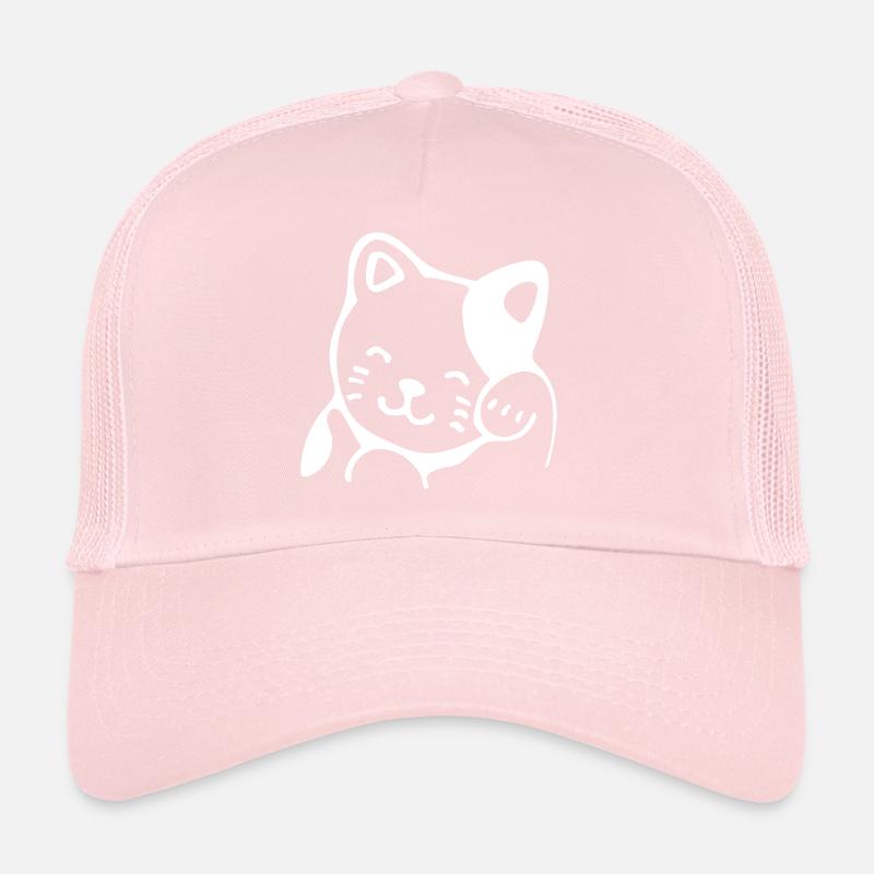 chat chanceux Casquette trucker 