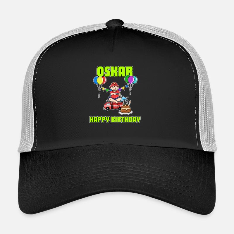 Geburtstag Feuerwehr Oskar Geschenk Birthday Trucker Cap
