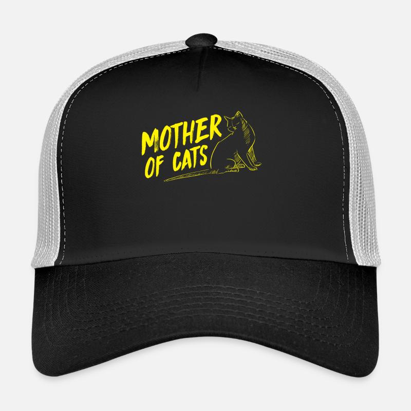 chat Mère de chats Casquette trucker 