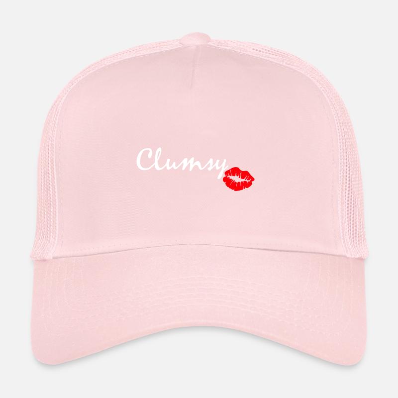 clumsy white Trucker Cap