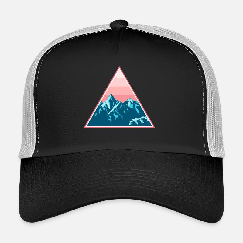 Mountains Mountains Snowy in the triangle Trucker Cap