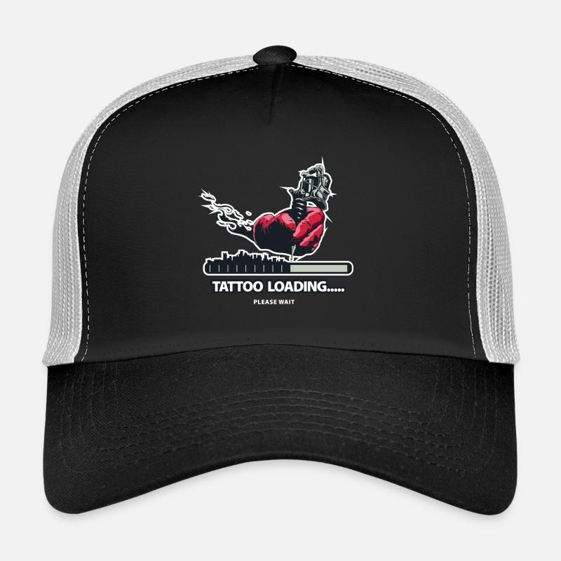 Tatouage Loading .. Machine à tatouer à la main encre tatouée Casquette trucker 