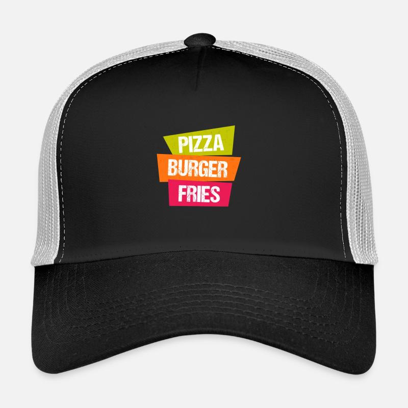 Pizza Burger Pommes Trucker Cap