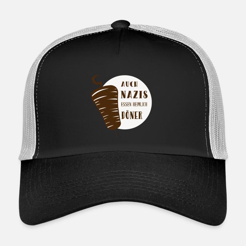 Auch Nazis essen heimlich Döner - Trucker Cap - Schwarz/Steingrau