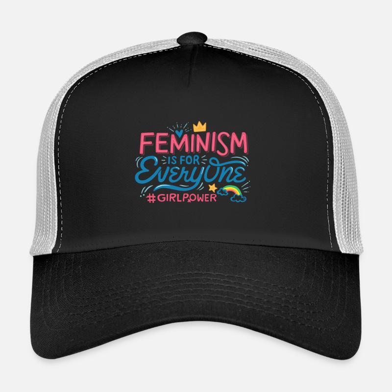 FEMINISM IS FOR EVERYONE - Trucker Cap - black/stone grey