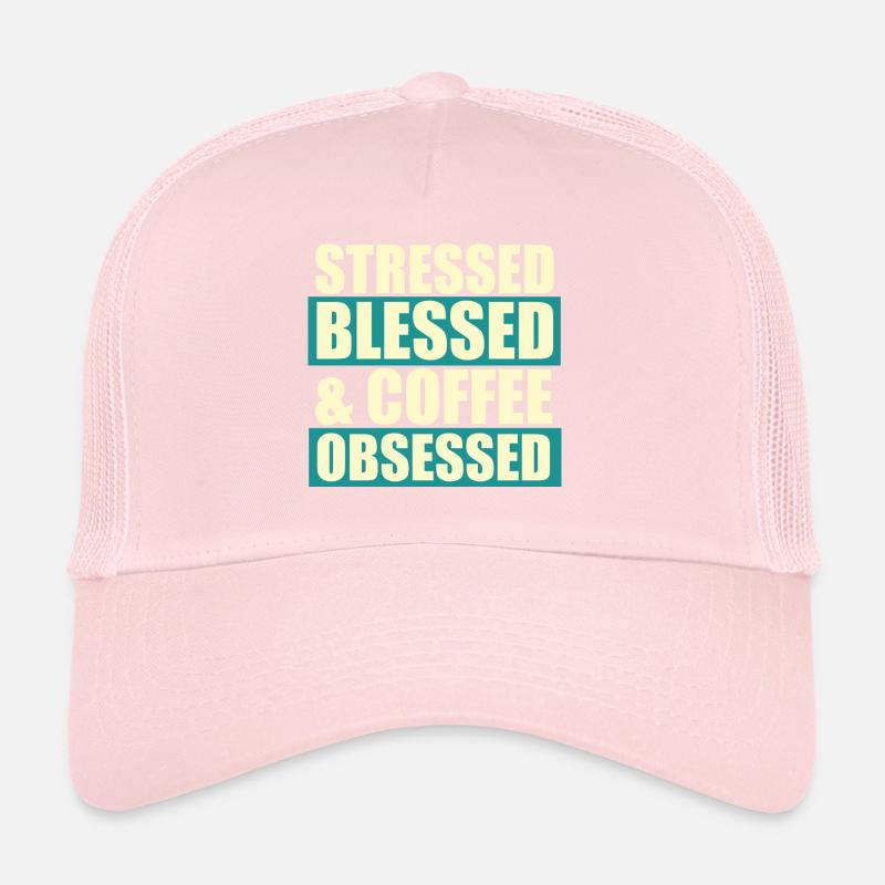 stressé béni Casquette trucker 