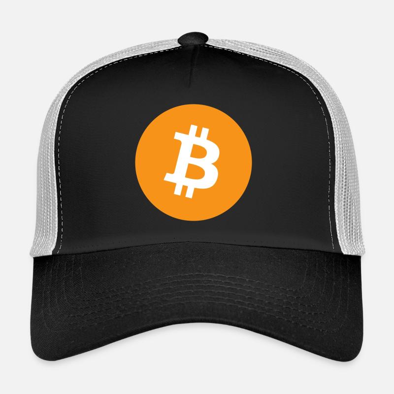 bitcoin Logo - Trucker Cap - Schwarz/Steingrau