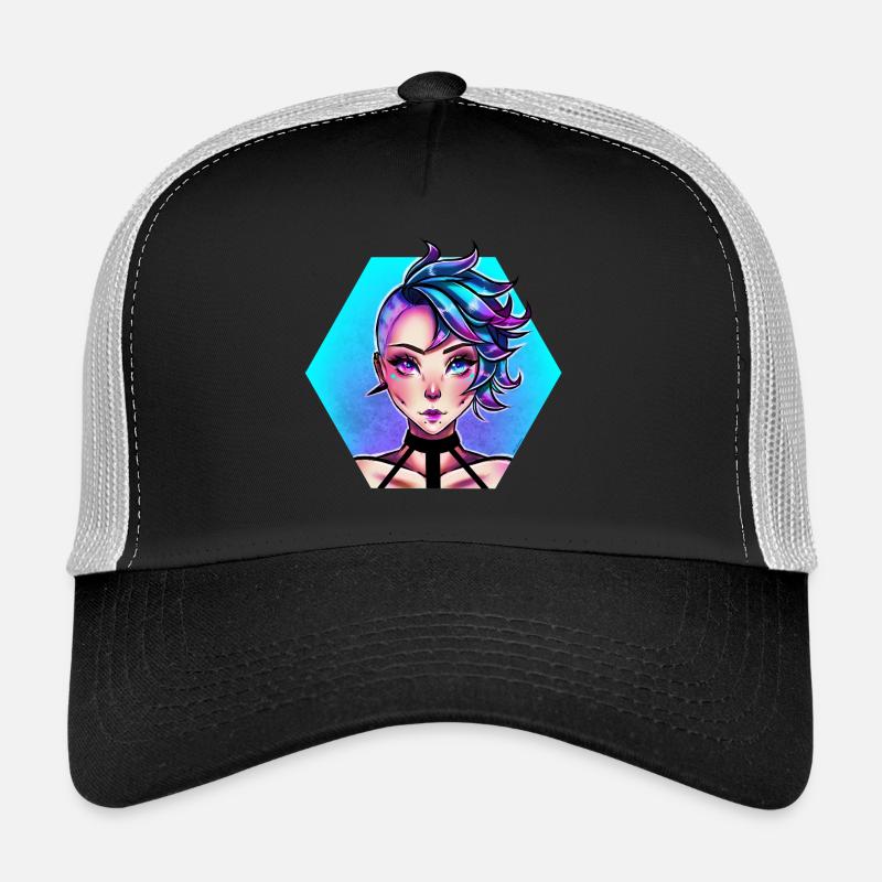 Blue Punk Casquette trucker 