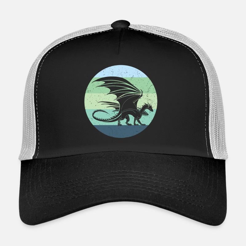 Welsh Dragon Retro Casquette trucker 