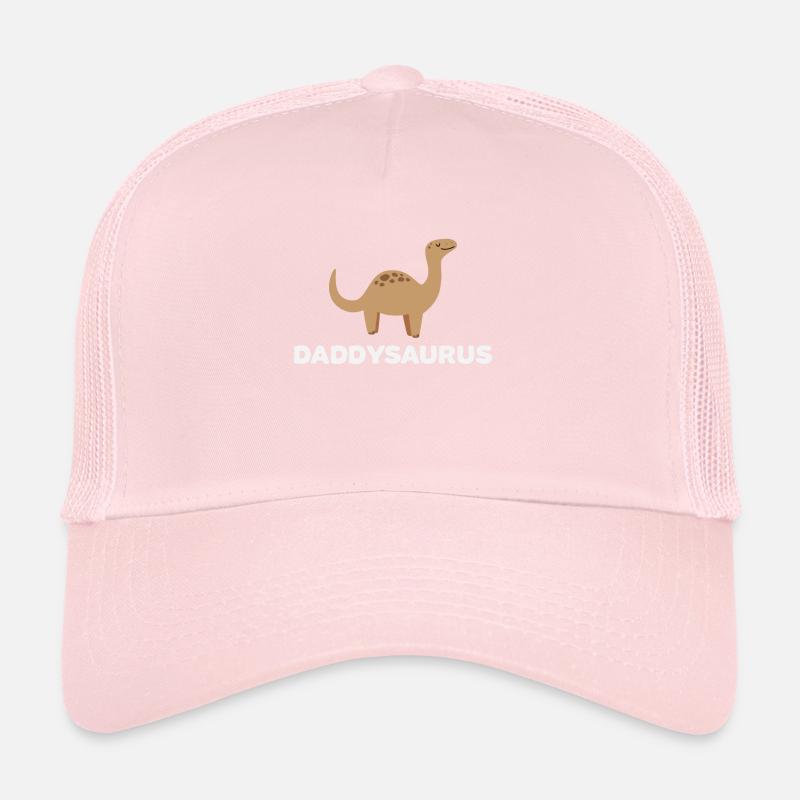 Daddysaurus Funny Dinosaur Daddy Gift Trucker Cap