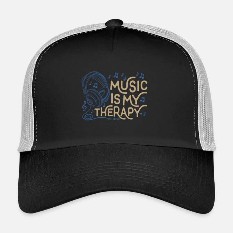 Die Musik ist meine Therapy Leben Trucker Cap