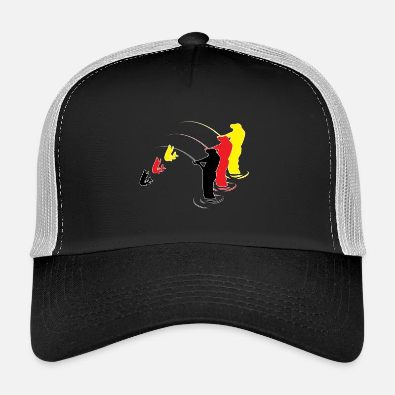 Pêche, pêche - Casquette trucker  - noir/gris pierre