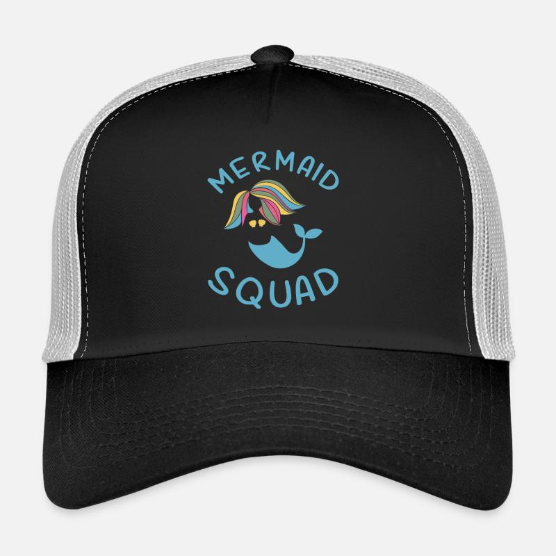 Mermaid Squad Birthday Party Gift Trucker Cap