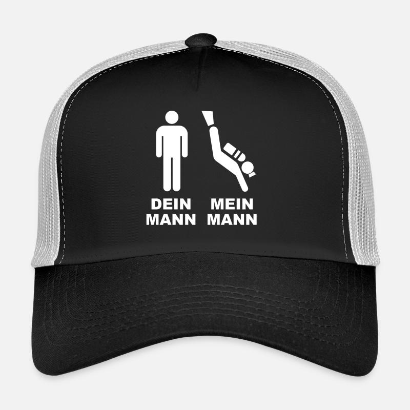 Dein Mann - Mein Mann - Trucker Cap - Schwarz/Steingrau