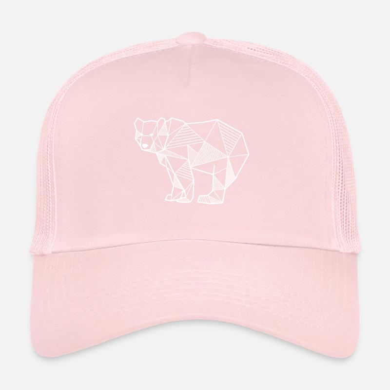Ours géométrique cadeau idée ours animal triangle Casquette trucker 