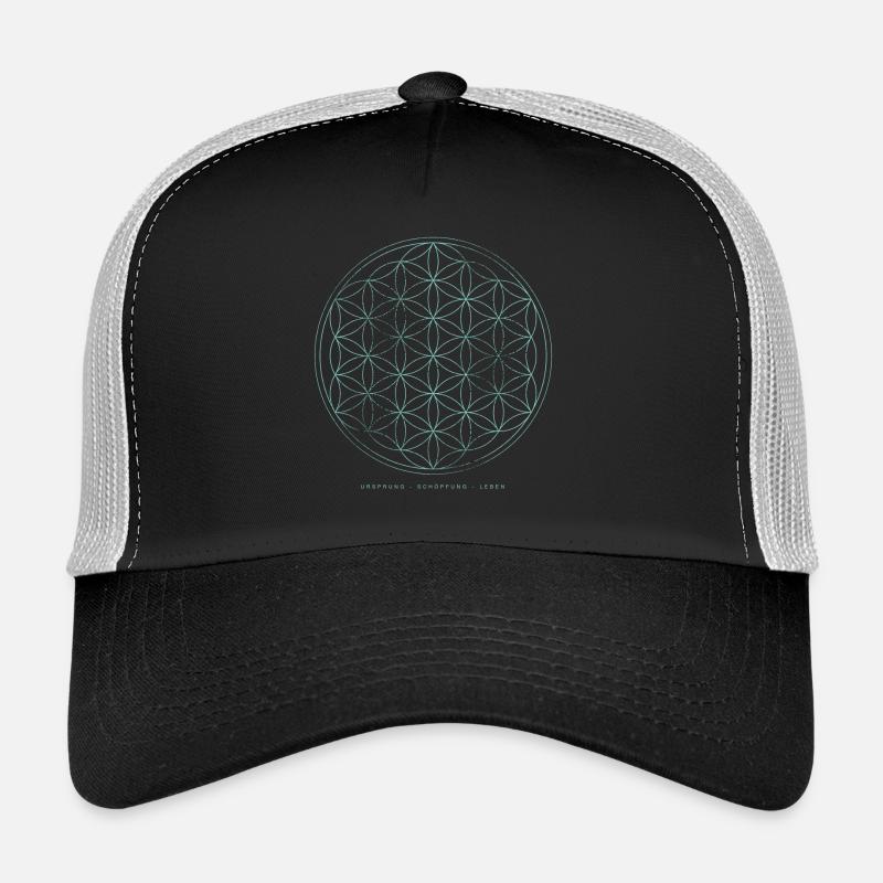 Fleur de Vie - Origin Creation Life Casquette trucker 