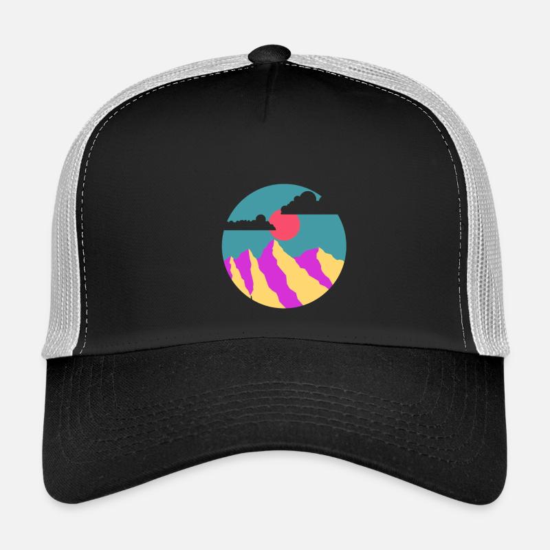mountain illustration Trucker Cap