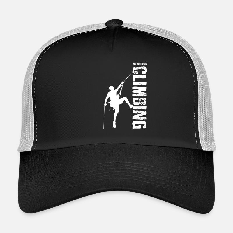 Mr Adrenaline Rock Climbing - Trucker Cap - black/stone grey