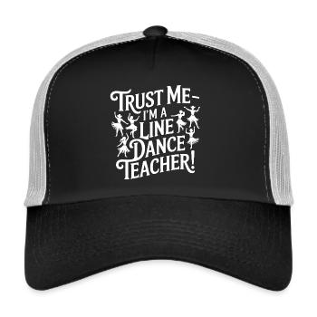 Line Dance Instructor - Trust Me - Trucker Cap - black/stone grey - Front