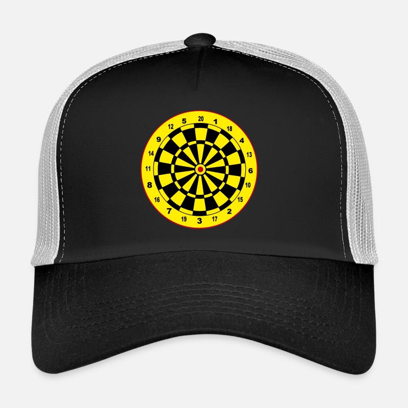 Fléchettes, fléchettes, fléchettes, autocollants, jeu de fléchettes Casquette trucker 