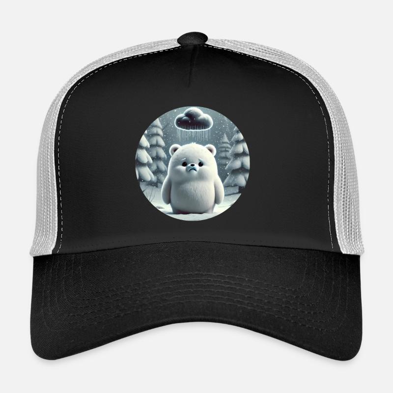 Polar Bear in the Freezing Rain Trucker Cap