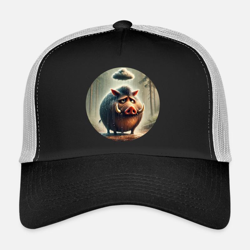 The Boar's Sadness Melancholy Trucker Cap