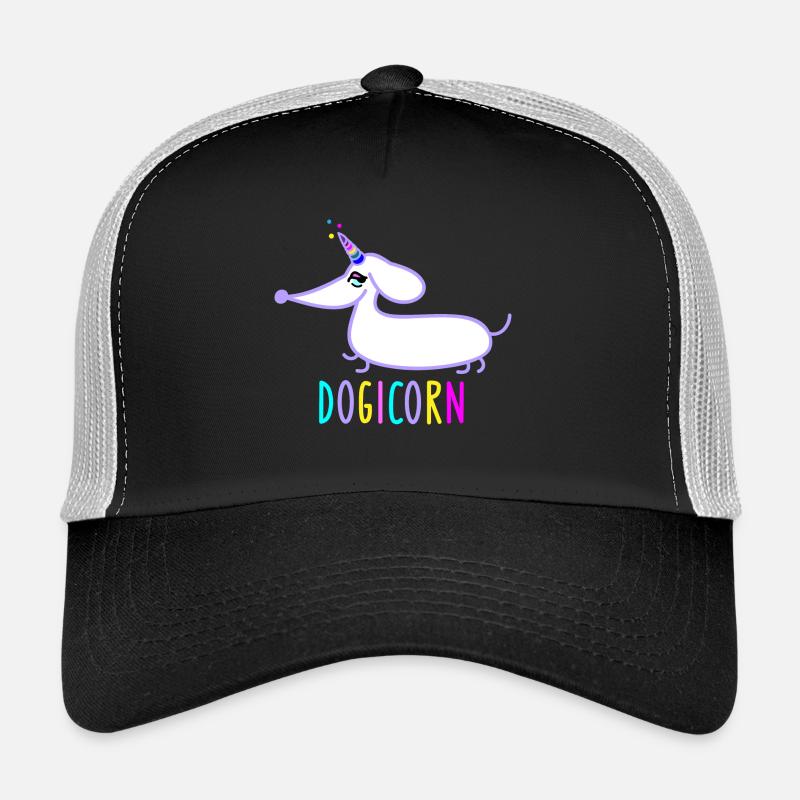 Teckel comme licorne (b) Casquette trucker 