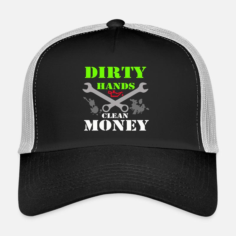 Auto Tuning Schrauber Kult Shirt Dirty Hands (25) Trucker Cap