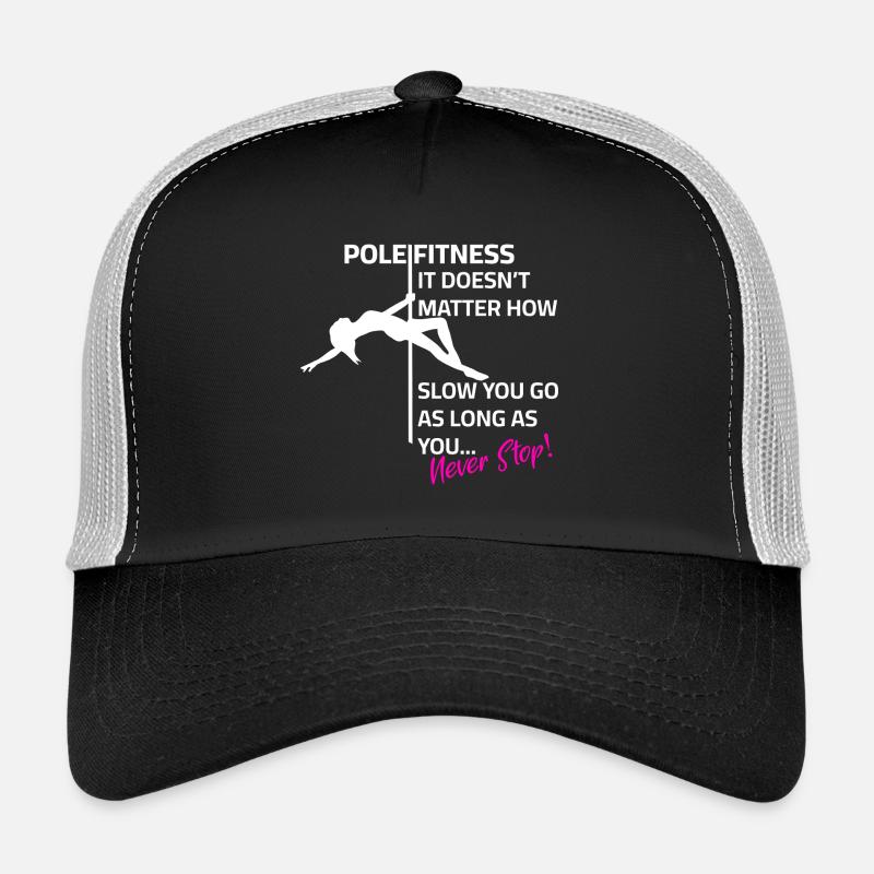 Pole dance Silhouette Spruch - Trucker Cap - Schwarz/Steingrau