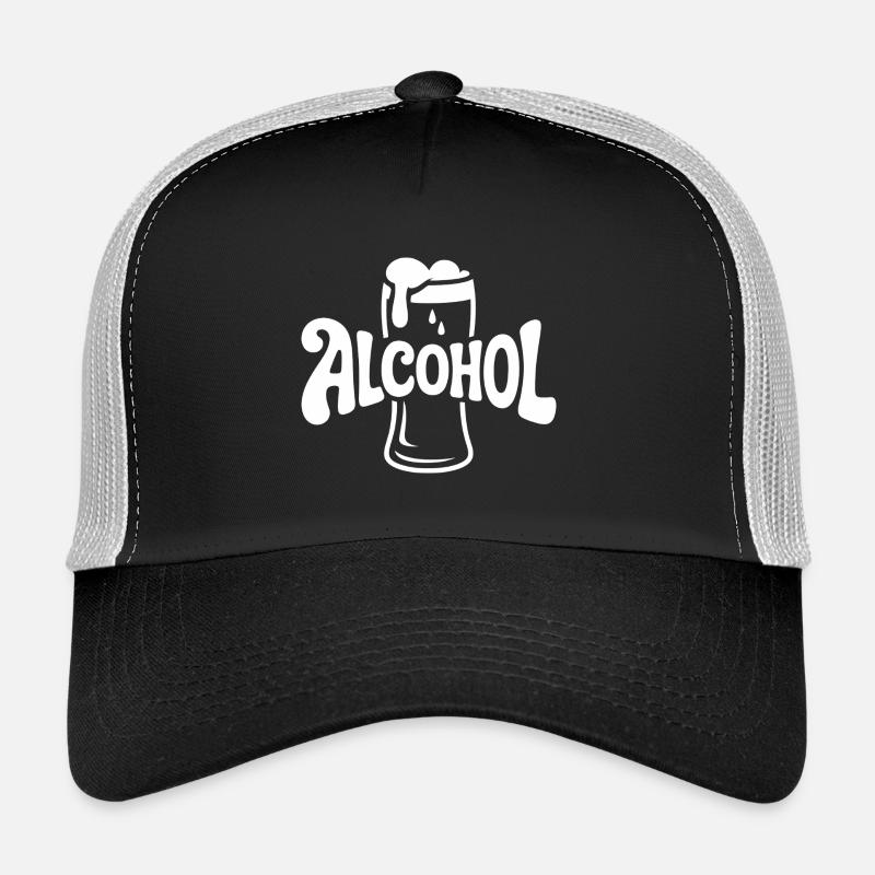 Alcohol - Cool Drinking Logo Trucker Cap