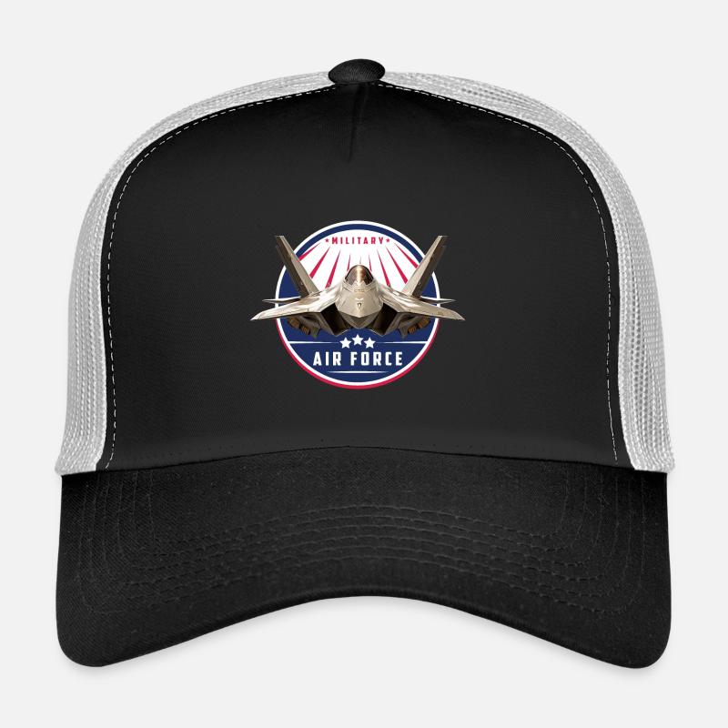 AIR FORCE - Trucker Cap - Schwarz/Steingrau