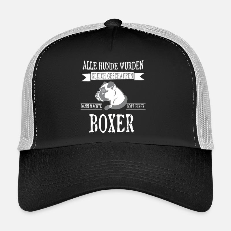 Alle Hunde Boxer - Trucker Cap - Schwarz/Steingrau