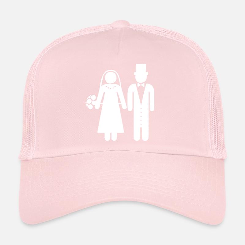 A wedding couple Trucker Cap