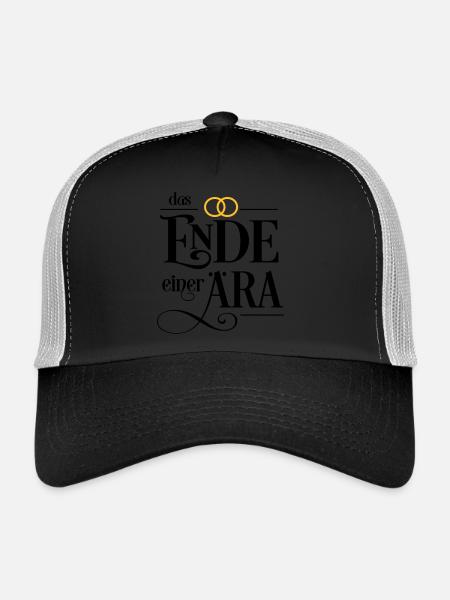Junggesellenabschied - Trucker Cap - black/stone grey - Front