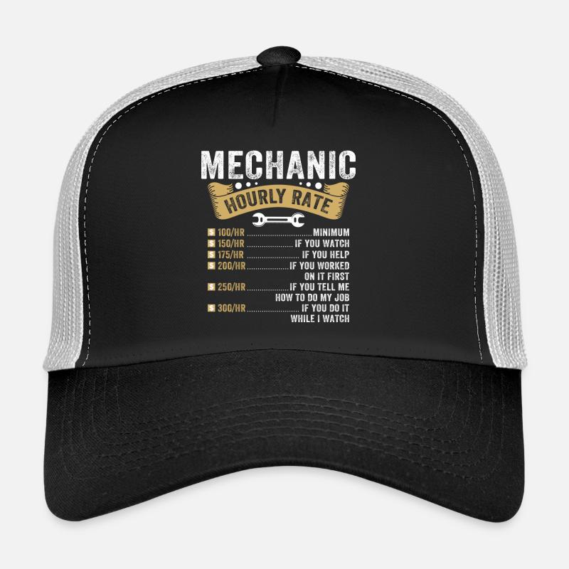 Mechanic Hourly Rate Trucker Cap